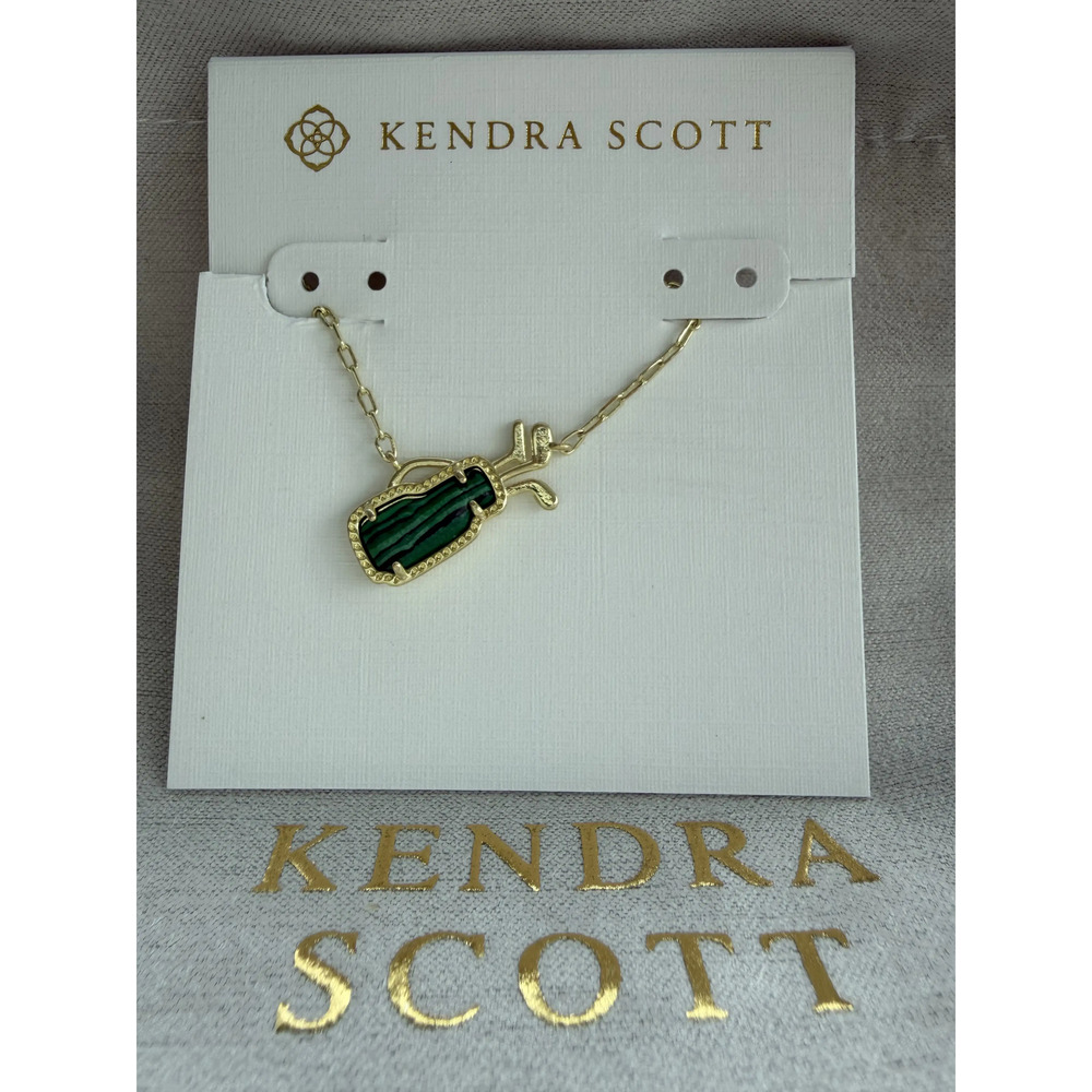 Kendra Scott Green Pendant Necklace